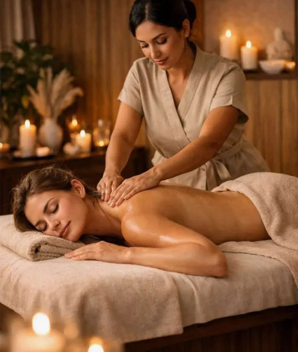 Head, neck and shoulder massage